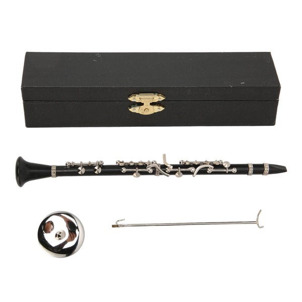 dollhouse clarinet model miniature clarinet with stand miniature musical Carousel 8