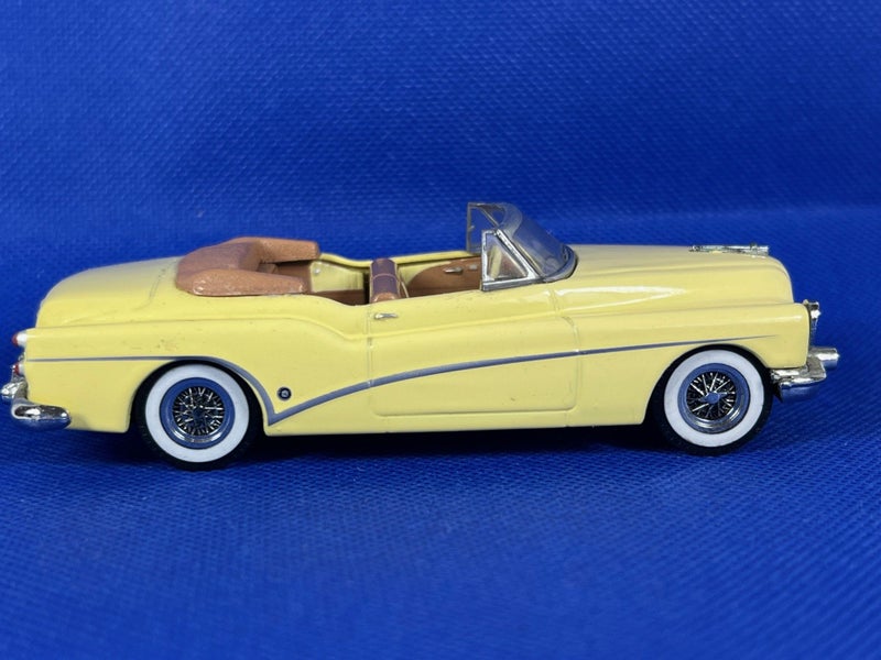 1953 Buick Skylark Convertible; Open Top, Yellow. Dinky by Matchbox DY-29; Carousel 1
