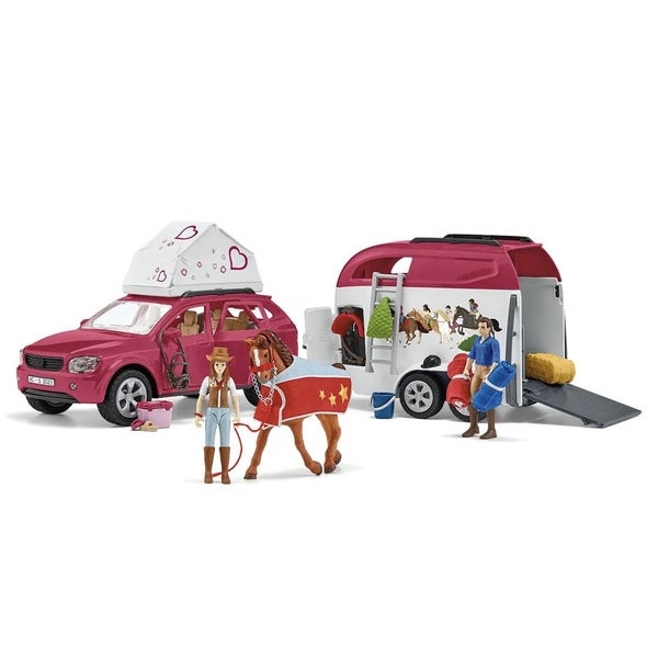 Schleich Horse Club Adventures w Car & Trailer Figurine Playset Kids 5-12y Carousel 1
