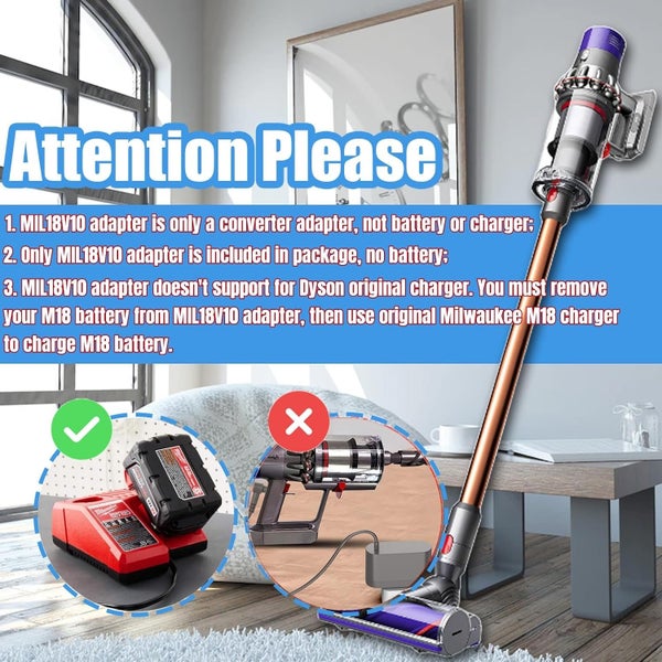 New Milwaukee 18V Battery to Dyson V10 Adapter Converter Afterpay Carousel 5