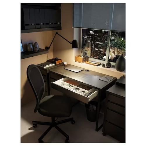IKEA MICKE Desk, Black-Brown, 105X50 cm Carousel 2