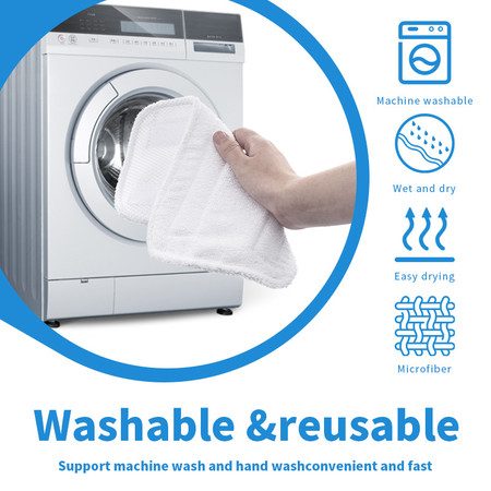 3pcs Replacement Mop Pads Compatible with Shark SK410 SK435CO SK460 SK140 S3101 Carousel 6