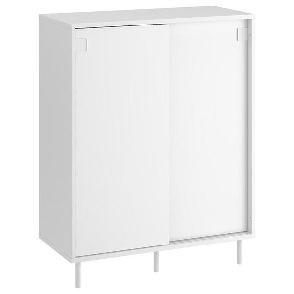 IKEA MACKAPAR Shoe Cabinet Storage White 80X35X102 cm Carousel 1