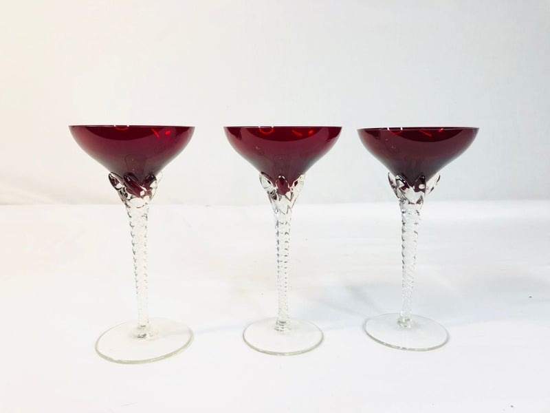 Vintage Hand Blown Martini Glasses (18112)62959512044931112