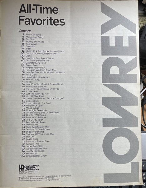 All Time Favorites by LOWREY Carousel 2