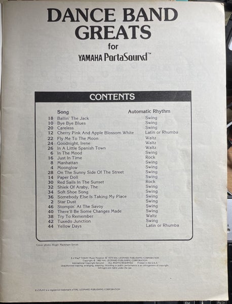Yamaha PortaSound 15 Dance Band Greats Carousel 2