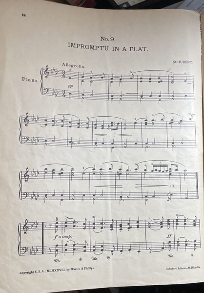 Schubert Edited and Fingered by Heller Nicholls Carousel 2