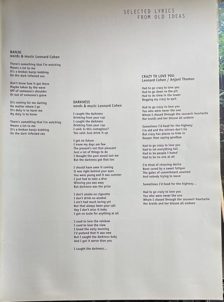 Leonard Cohen Old Ideas Tour 2013 Programme Carousel 2