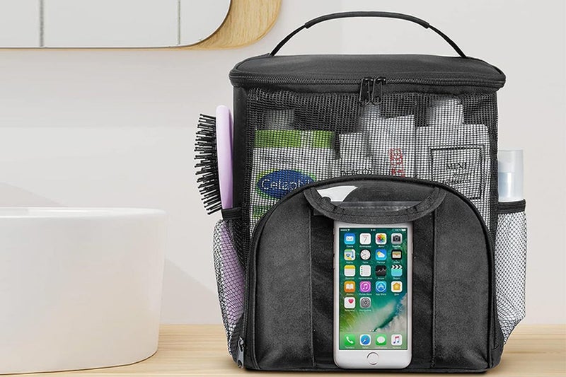 Shower Caddy Bag Portable Hanging Shower Tote Bags With Hook For Travel Carousel 2