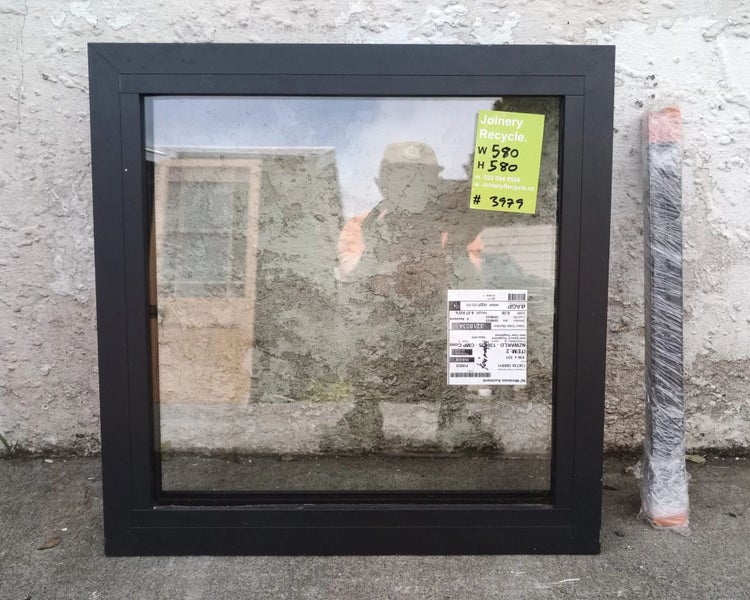 NEW Aluminium Window Double Glazed Brown/Black 580 W x 580 H [#3979 MA] Carousel 1