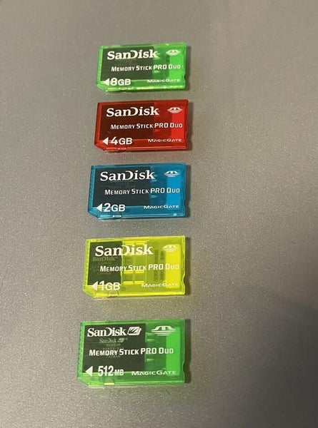 Rare! SanDisk Crystal 512M 1G 2G 4G 8G Combo Memory Stick Pro Duo Magic Gate Carousel 1
