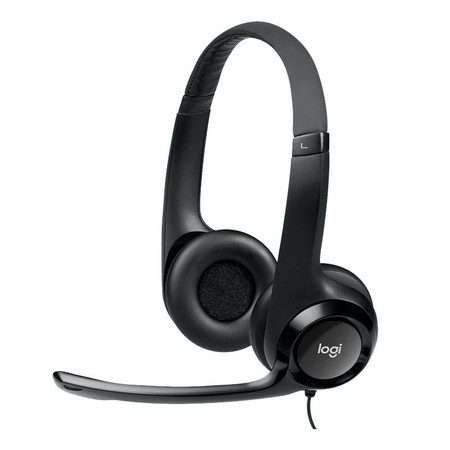 Logitech H390 USB Headset with Microphone Noise Cancelling Audio Controls Ultra Carousel 10
