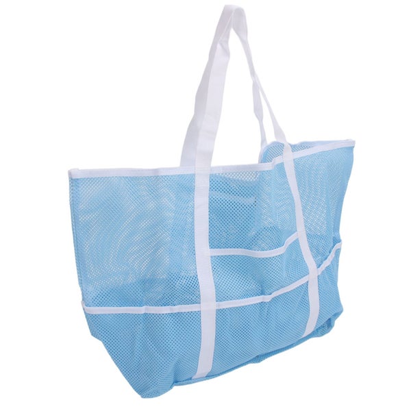 large mesh beach bag mesh pool bag mesh swimming bag 8 pockets mesh beach bag Carousel 2