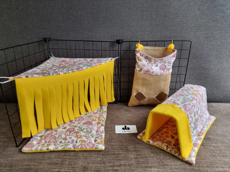 Fabric 5 Piece Cage Set for guinea pig/small animals Carousel 1