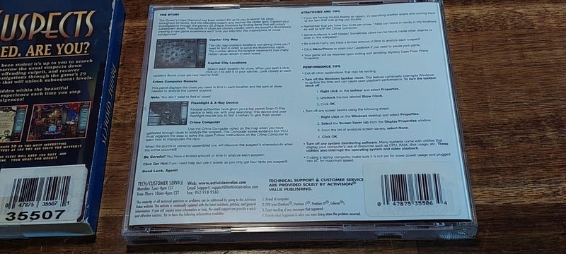 PRIME SUSPECTS GAME - PC CD ROM Carousel 2