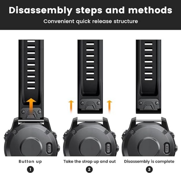 Garmin Fenix 7 6 Pro 5 Strap i2662BK1 Carousel 9