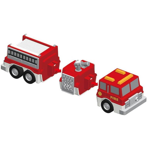 Popular Playthings Mix or Match Fire & Rescue Vehicle Kids Building Toy 3y+ Carousel 4
