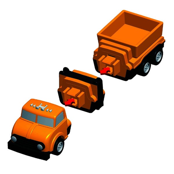 Popular Playthings Micro Mix or Match Set 2 Play Car Truck Vehicles Toy Kids 3y+ Carousel 2