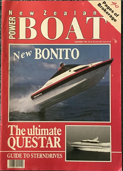 VINTAGE MAGAZINE: Power Boat New Zealand - Vol.5 - No.10 - November 1988 Carousel 1