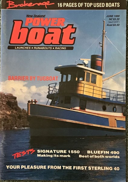 VINTAGE MAGAZINE: Power Boat New Zealand - Vol.5 - No.5 - June 1988 Carousel 1