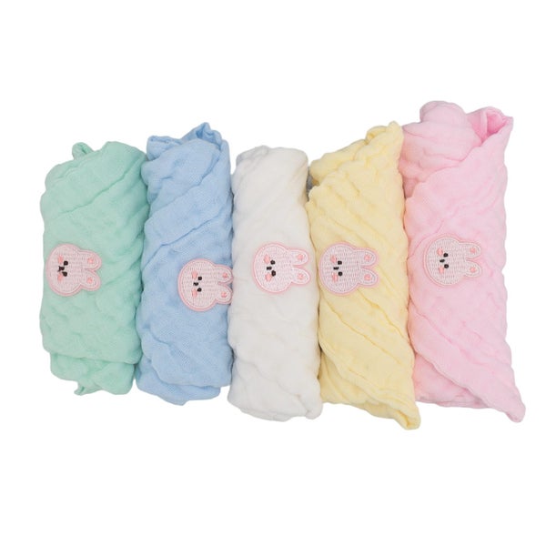 cotton kids towels kids face towels baby washcloths 5PCS Cotton Kids Face Towels Carousel 8