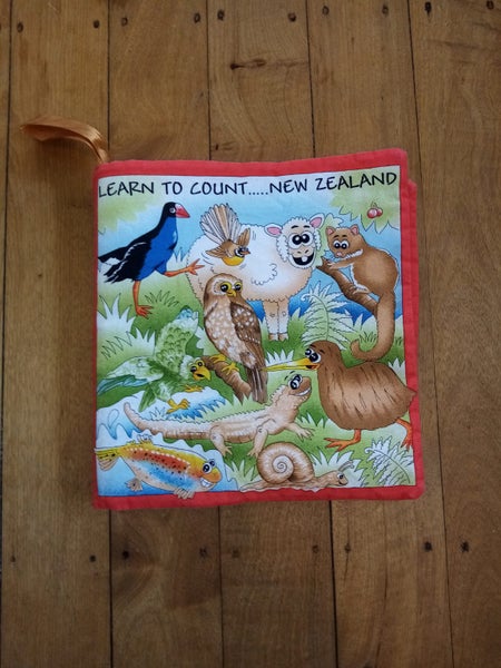 X2 cloth baby books, Pooh and Learn to Count NZ, great preloved condition Carousel 1