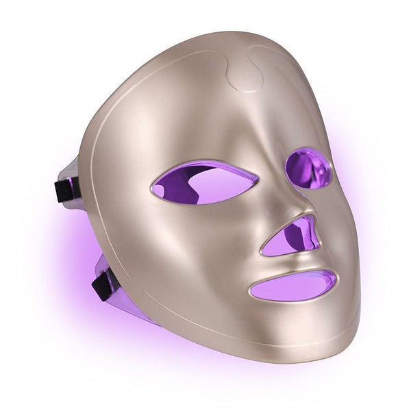 Led Face Mask 7-Color Light Therapy Facial Mask Blue & Red Light Skin Care Mask Carousel 1
