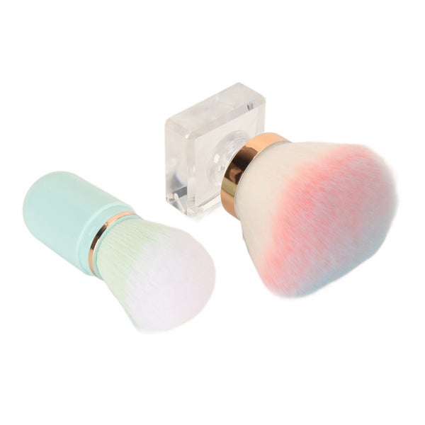 capsule makeup brush 2pcs Liquid Foundation Brush Clear Base Soft Dense Hair Carousel 1