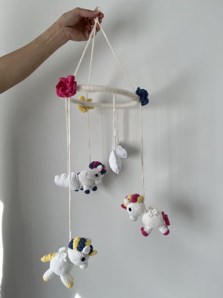 Baby mobile - pony and flowers Carousel 2