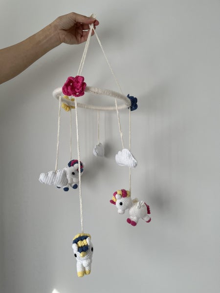 Baby mobile - pony and flowers Carousel 3