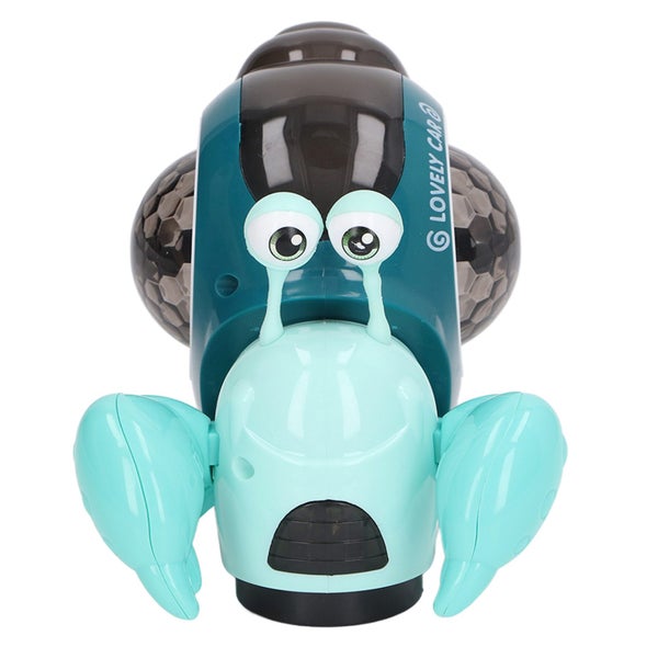 crawling snail baby toy tummy time snail toy toddler electric snail toy moving Carousel 2