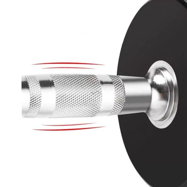 2 x 25kg Round Rubber Dumbbells Carousel 8