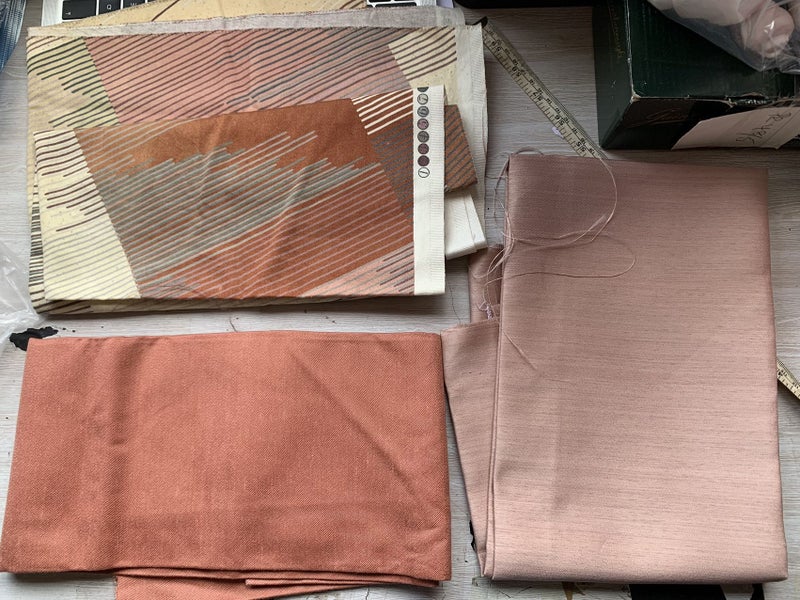 4 SAMPLE LENGTHS UPOLSTERY GRADE GREAT FOR CRAFTING - SEE PHOTOS & DESCRIPTIONS Carousel 1