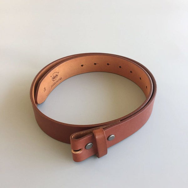 Genuine Leather Belts without buckle-TAN Carousel 1