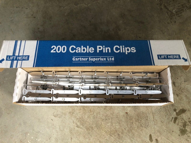 Cable pin clips - 190 pcs 5 mm Carousel 1