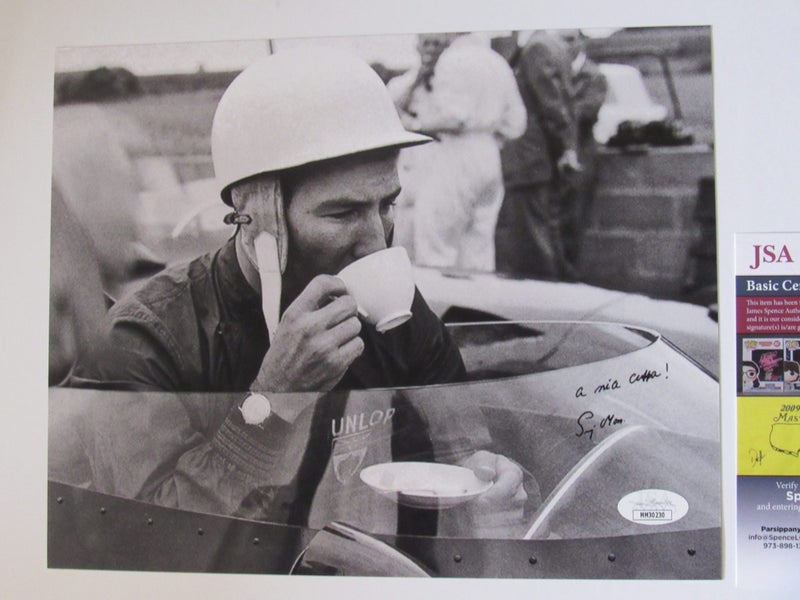 Sir Stirling Moss "Formula One Legend" signed Photograph + Authentication Carousel 2