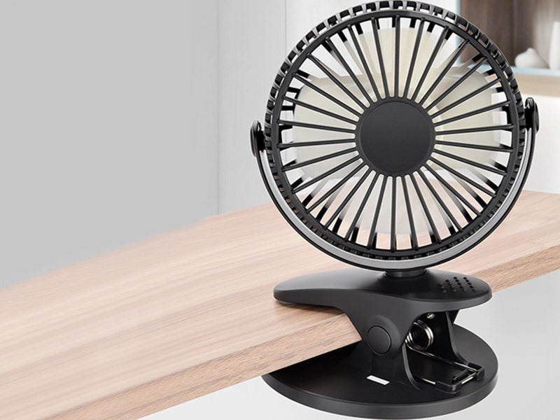 360 Degree Rotation Portable Desk Clip-on Fans Carousel 2