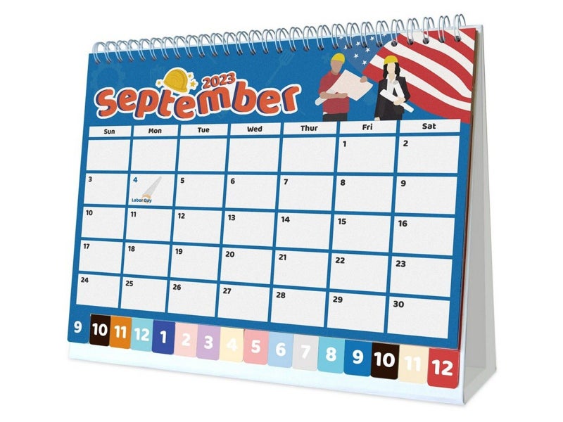 2024 Desk Calendar 16 Months Calendar for Home Office Planning and Organization Carousel 1