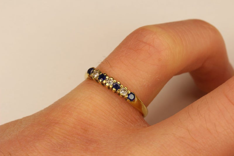 18ct Topaz & Diamond ring Carousel 8