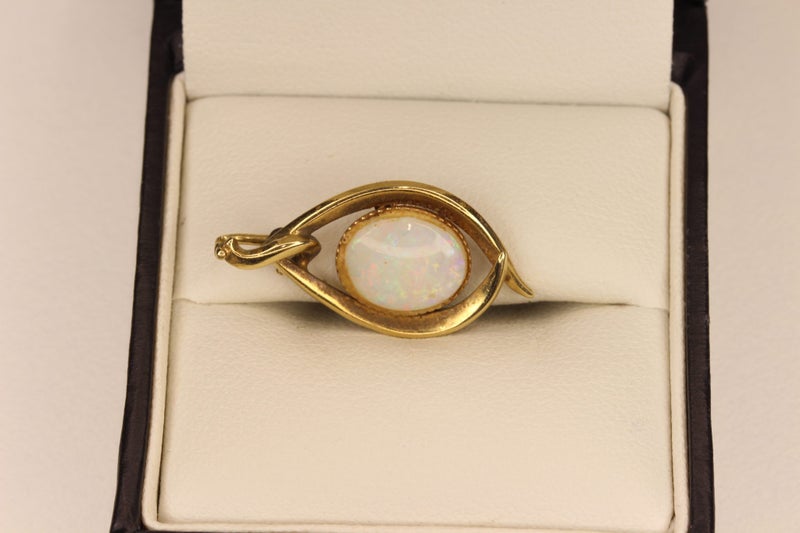 9ct Solid Opal pendant Carousel 1