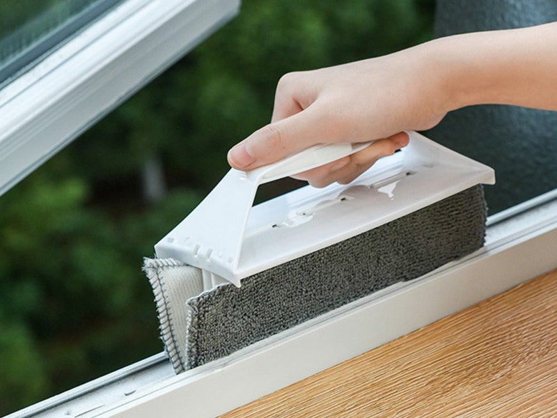 2Pcs Window Groove Cleaning Brush Handheld Door Window Track Cleaner White Carousel 3