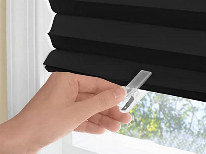 150x90cm Black Window Shades Pleated Blinds Light Blocking Pleated Shades Carousel 3