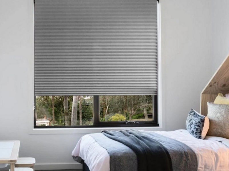 180x60cm Grey Window Shades Pleated Blinds Light Blocking Pleated Shades Carousel 1