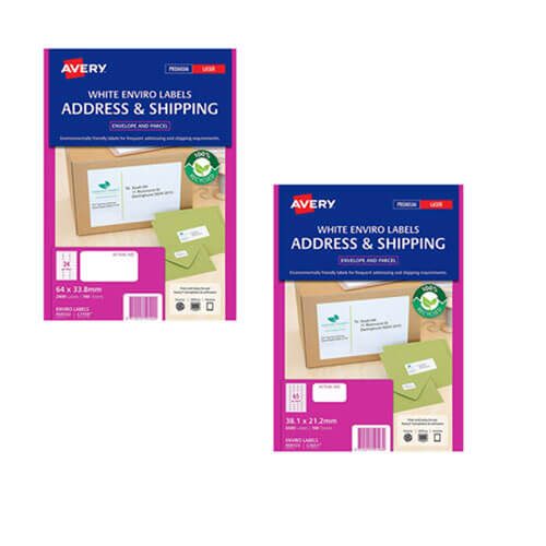 Avery Enviro 100% Recycled Labels White (100pk) Carousel 3