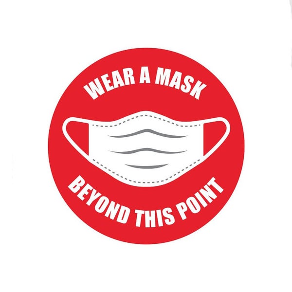 Avery Wear a Mask 20cm Label A4 (5pk) Carousel 1