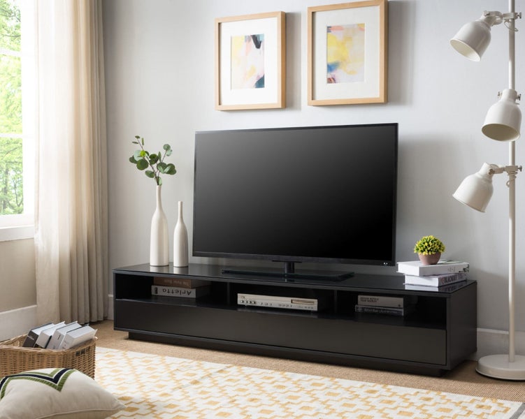 Tauris Suave1800 Lowline Cabinet - Black (1800W X 400D X 365H) Carousel 2