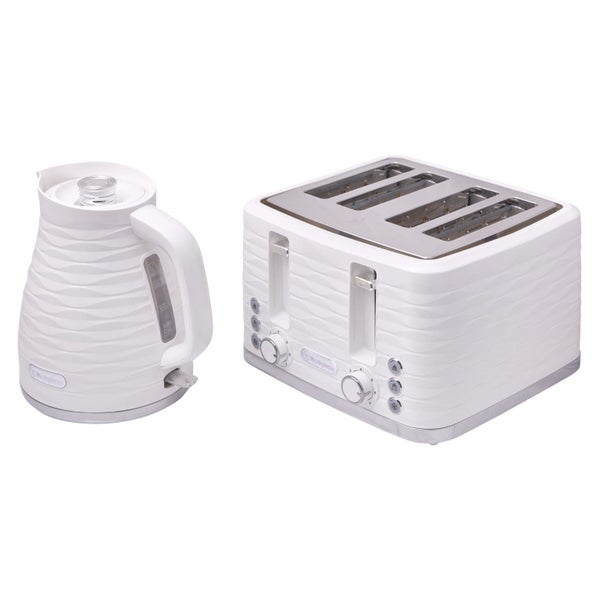 White Kettle and 4 Slice Toaster Pack Carousel 2