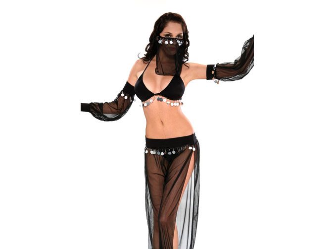 Arabian Dancer Costume Black Carousel 1