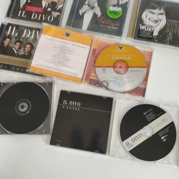 7x opera & singers CDs: Il Divo, Julio Iglesias, Patrizio, Susan Boyle Carousel 9