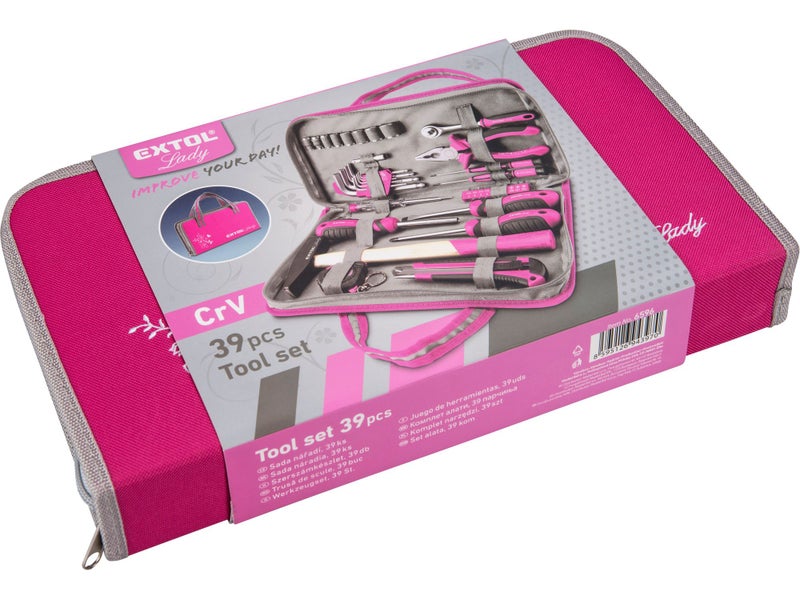 Handy PINK Tool Kit 39 pieces Carousel 2